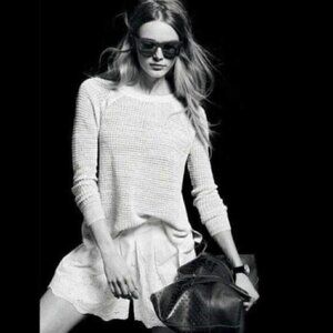 J. Crew Shorts Skort 6 Eyelet Lace White Pleated Summer Vacation Coastal Preppy